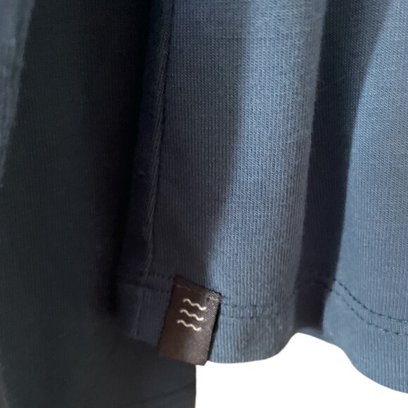 Free Fly Womens Long Sleeve Tee Blue With Back Logo Size S - Picture 5 of 8